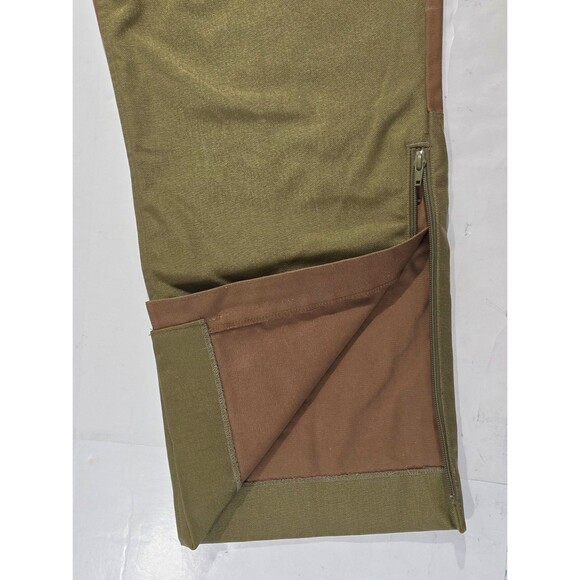 GAMEHIDE Hunting Pants Heavy Duty Men's Size 48 Brown Olive Green Ankle Zip - Picture 3 of 13